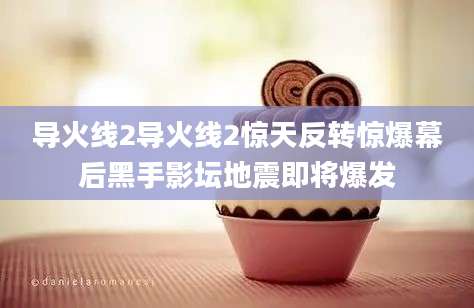 导火线2导火线2惊天反转惊爆幕后黑手影坛地震即将爆发