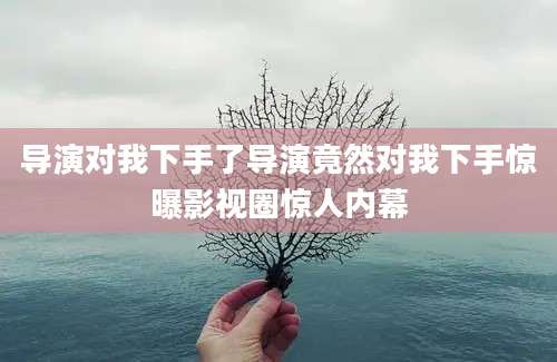 导演对我下手了导演竟然对我下手惊曝影视圈惊人内幕