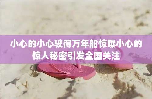 小心的小心驶得万年船惊曝小心的惊人秘密引发全国关注