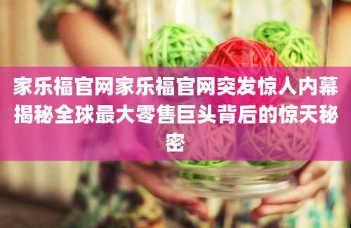 家乐福官网家乐福官网突发惊人内幕揭秘全球最大零售巨头背后的惊天秘密