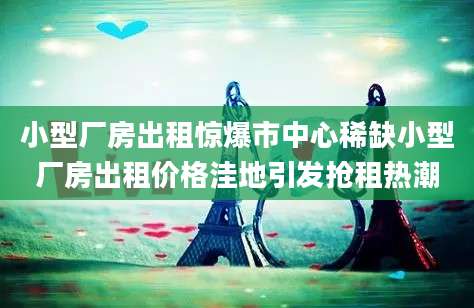 小型厂房出租惊爆市中心稀缺小型厂房出租价格洼地引发抢租热潮
