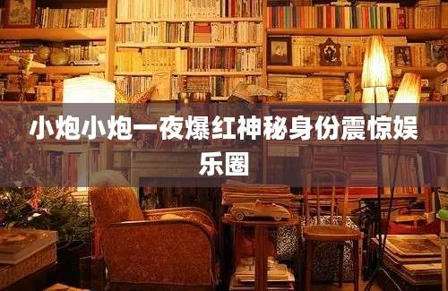 小炮小炮一夜爆红神秘身份震惊娱乐圈