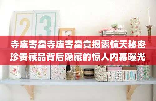 寺库寄卖寺库寄卖竟揭露惊天秘密珍贵藏品背后隐藏的惊人内幕曝光