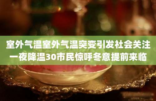 室外气温室外气温突变引发社会关注一夜降温30市民惊呼冬意提前来临