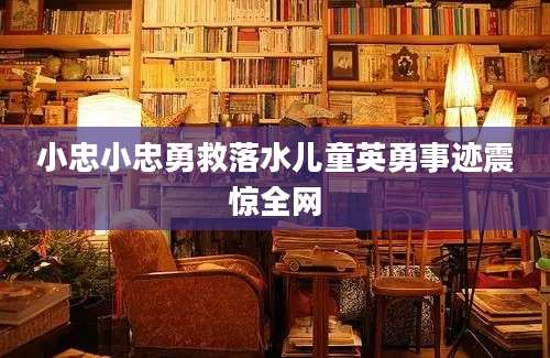 小忠小忠勇救落水儿童英勇事迹震惊全网