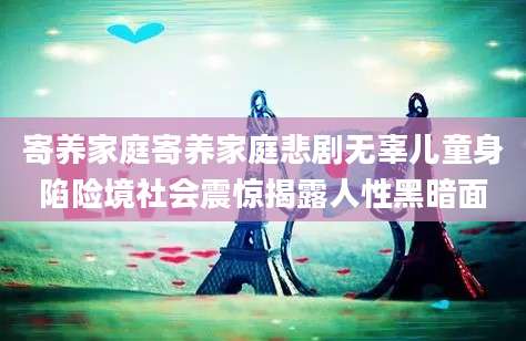 寄养家庭寄养家庭悲剧无辜儿童身陷险境社会震惊揭露人性黑暗面