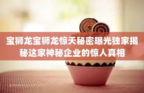 宝狮龙宝狮龙惊天秘密曝光独家揭秘这家神秘企业的惊人真相