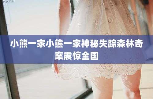 小熊一家小熊一家神秘失踪森林奇案震惊全国