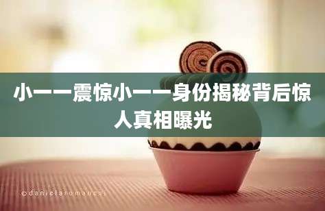 小一一震惊小一一身份揭秘背后惊人真相曝光