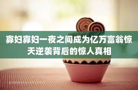 寡妇寡妇一夜之间成为亿万富翁惊天逆袭背后的惊人真相