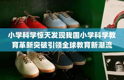 小学科学惊天发现我国小学科学教育革新突破引领全球教育新潮流