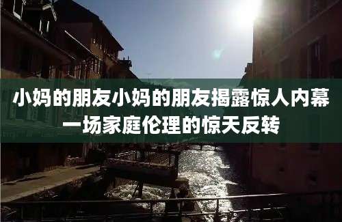小妈的朋友小妈的朋友揭露惊人内幕一场家庭伦理的惊天反转