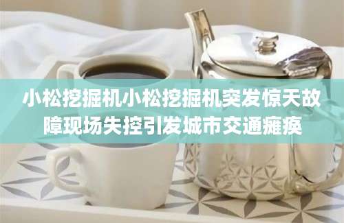 小松挖掘机小松挖掘机突发惊天故障现场失控引发城市交通瘫痪