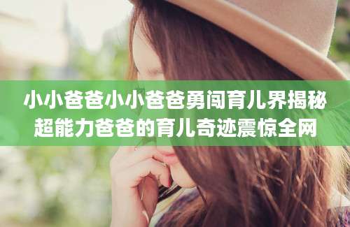小小爸爸小小爸爸勇闯育儿界揭秘超能力爸爸的育儿奇迹震惊全网