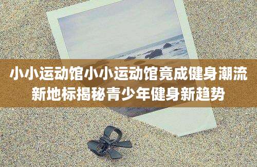 小小运动馆小小运动馆竟成健身潮流新地标揭秘青少年健身新趋势