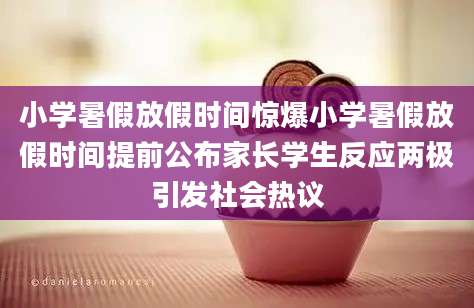 小学暑假放假时间惊爆小学暑假放假时间提前公布家长学生反应两极引发社会热议