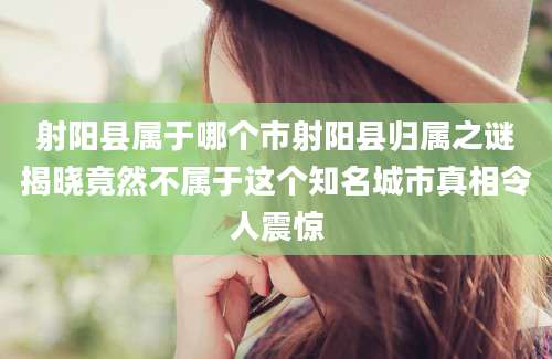 射阳县属于哪个市射阳县归属之谜揭晓竟然不属于这个知名城市真相令人震惊