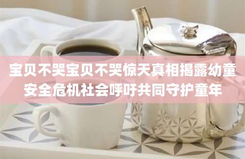 宝贝不哭宝贝不哭惊天真相揭露幼童安全危机社会呼吁共同守护童年