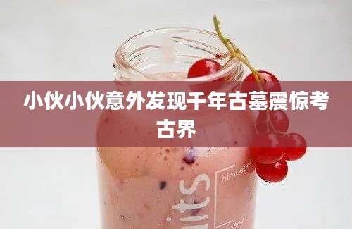 小伙小伙意外发现千年古墓震惊考古界
