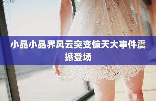 小品小品界风云突变惊天大事件震撼登场