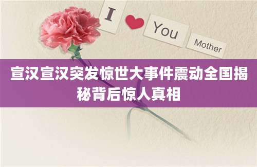宣汉宣汉突发惊世大事件震动全国揭秘背后惊人真相